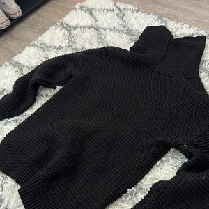 Black turtle neck sweater
